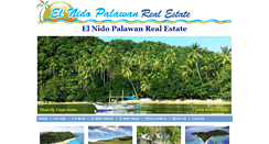 Desktop Screenshot of elnidopalawanrealestate.com